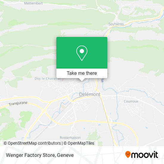 Wenger Factory Store map