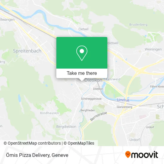 Ömis Pizza Delivery map