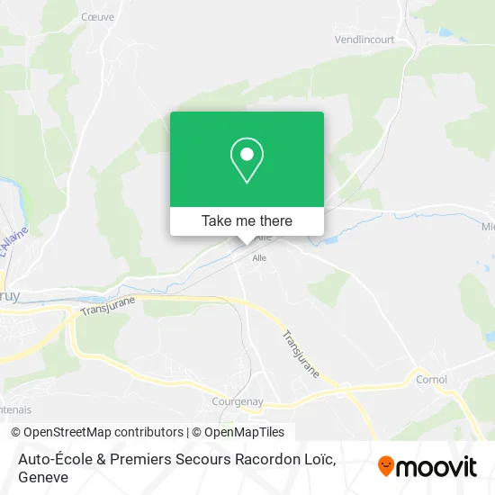 Auto-École & Premiers Secours Racordon Loïc map