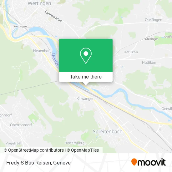 Fredy S Bus Reisen map