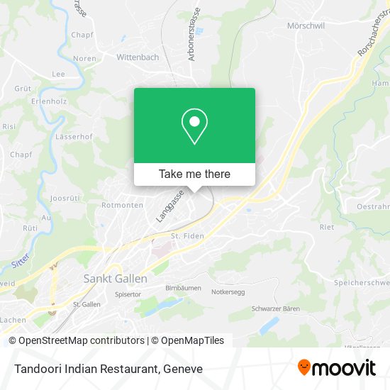 Tandoori Indian Restaurant plan