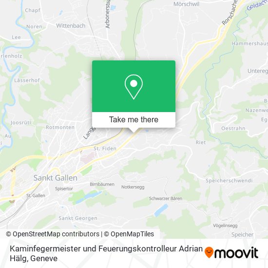 Kaminfegermeister und Feuerungskontrolleur Adrian Hälg map