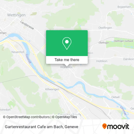 Gartenrestaurant Cafe am Bach map