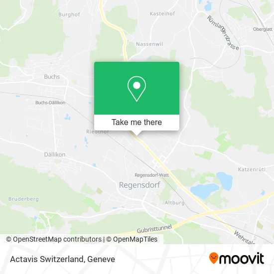 Actavis Switzerland map
