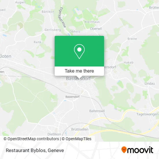 Restaurant Byblos map