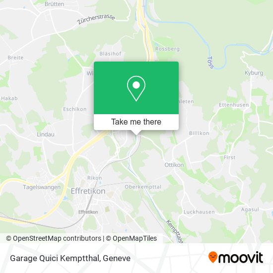 Garage Quici Kemptthal map