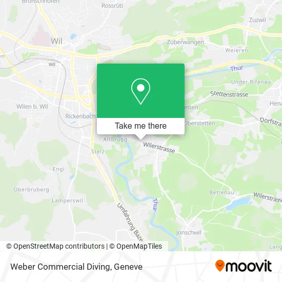 Weber Commercial Diving map