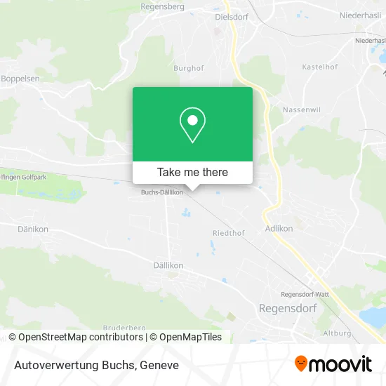 Autoverwertung Buchs map