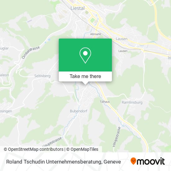 Roland Tschudin Unternehmensberatung map