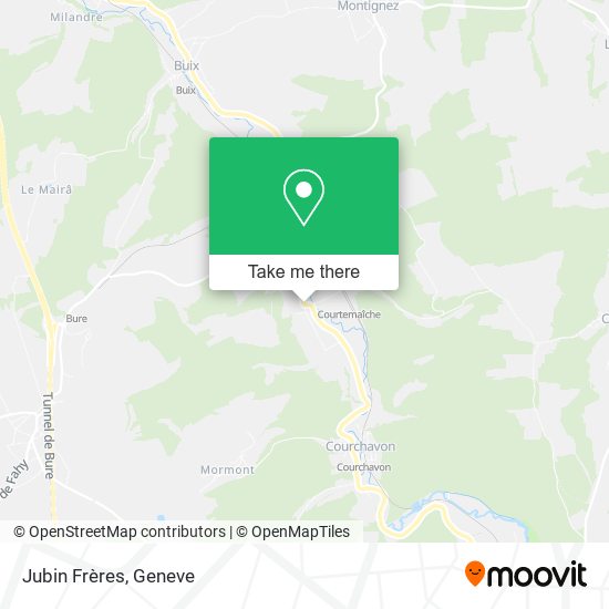 Jubin Frères map