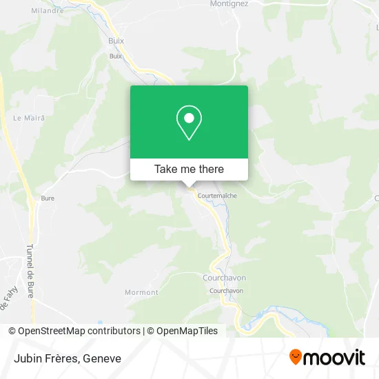 Jubin Frères map