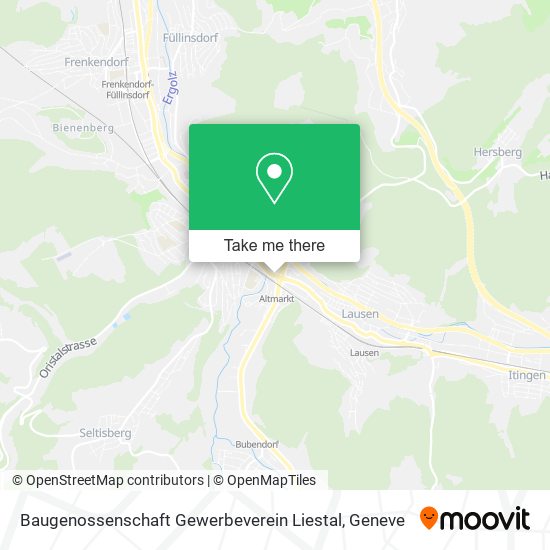 Baugenossenschaft Gewerbeverein Liestal map