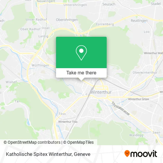 Katholische Spitex Winterthur map