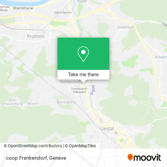 coop Frenkendorf map