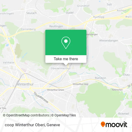 coop Winterthur Oberi map
