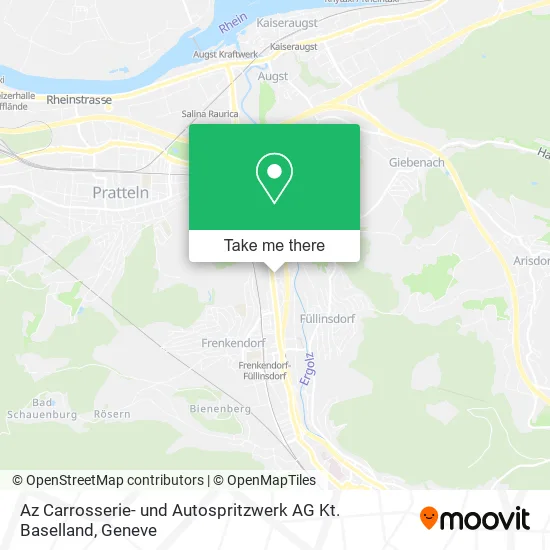 Az Carrosserie- und Autospritzwerk AG Kt. Baselland map