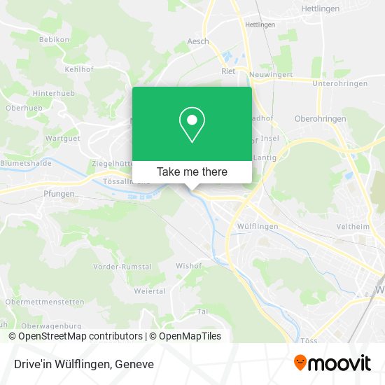 Drive'in Wülflingen map