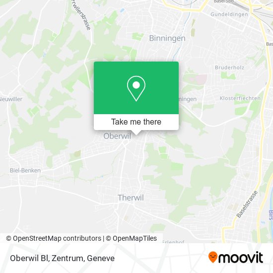 Oberwil Bl, Zentrum map