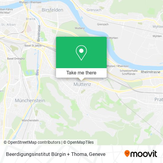 Beerdigungsinstitut Bürgin + Thoma map