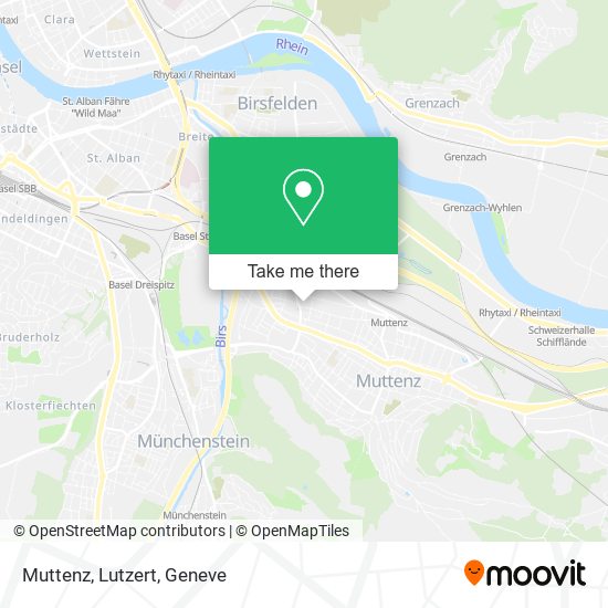 Muttenz, Lutzert map