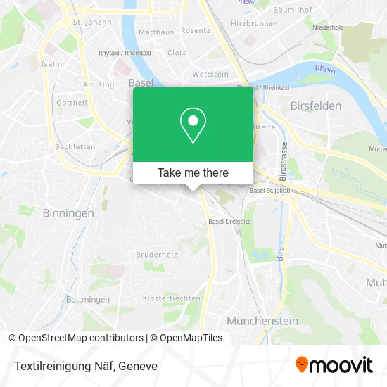 Textilreinigung Näf map