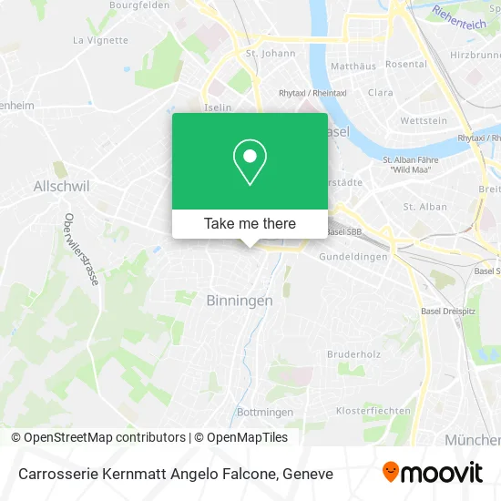 Carrosserie Kernmatt Angelo Falcone map