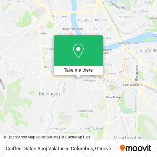 Coiffeur Salon Anoj Valathees Colombus map