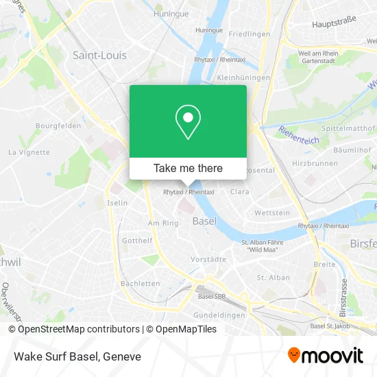 Wake Surf Basel map