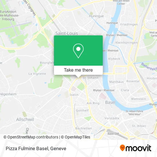 Pizza Fulmine Basel map
