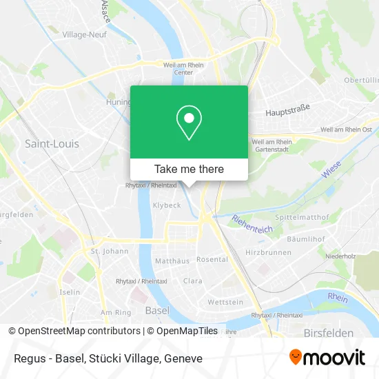 Regus - Basel, Stücki Village map