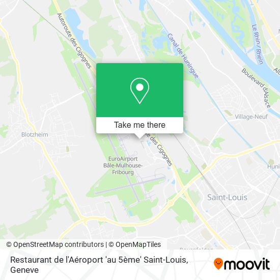 Restaurant de l'Aéroport 'au 5ème' Saint-Louis map