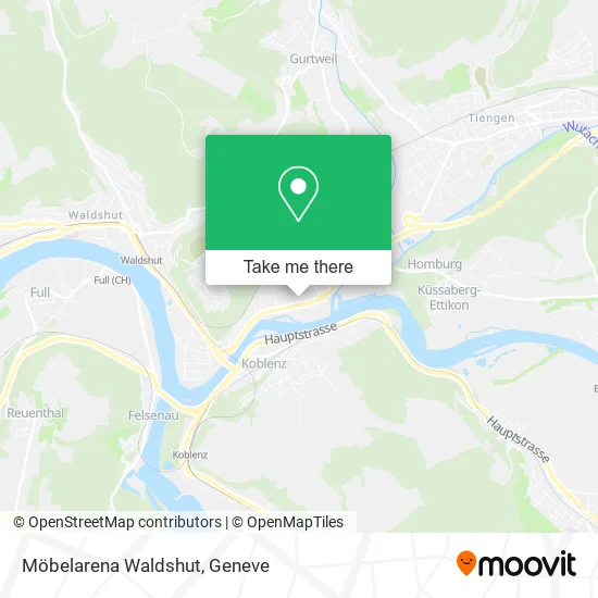 Möbelarena Waldshut map