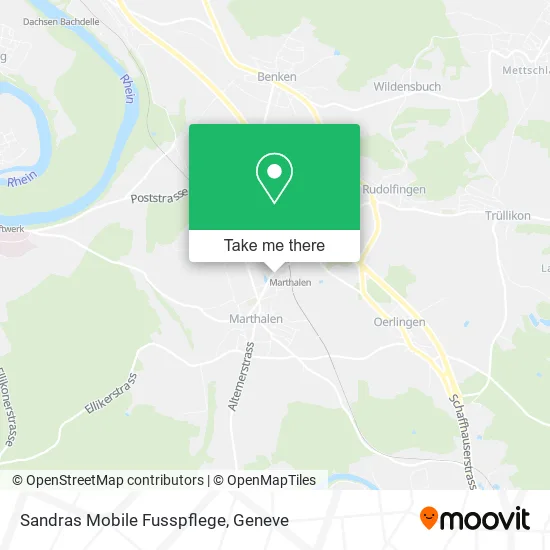 Sandras Mobile Fusspflege map