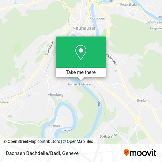 Dachsen Bachdelle/Badi map