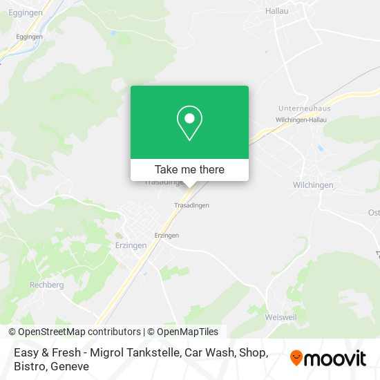 Easy & Fresh - Migrol Tankstelle, Car Wash, Shop, Bistro map