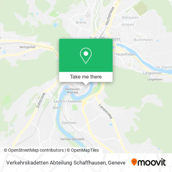 Verkehrskadetten Abteilung Schaffhausen map