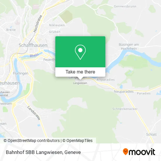 Bahnhof SBB Langwiesen map