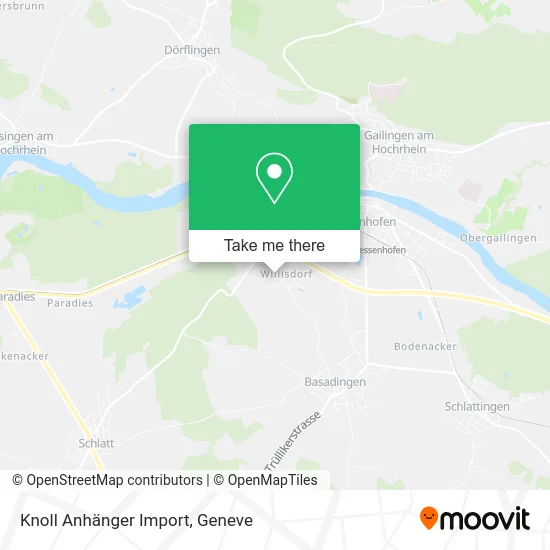 Knoll Anhänger Import map