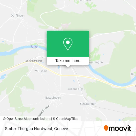 Spitex Thurgau Nordwest map