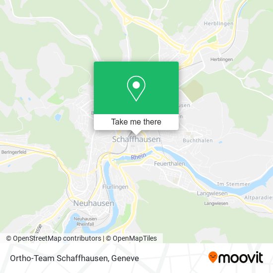 Ortho-Team Schaffhausen map