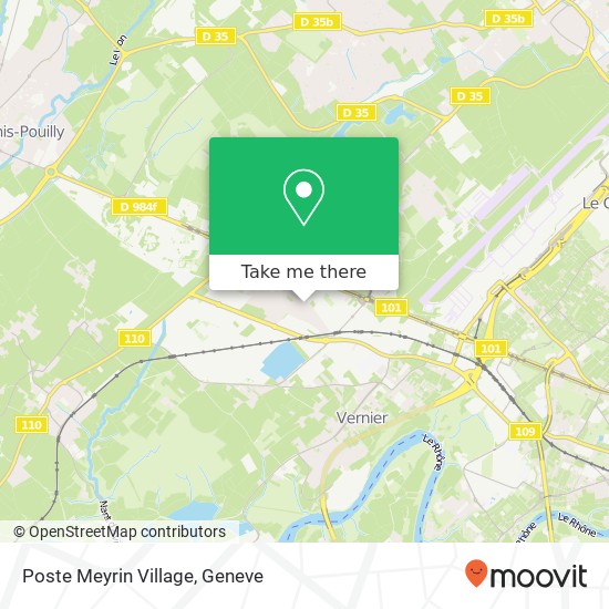 Poste Meyrin Village map