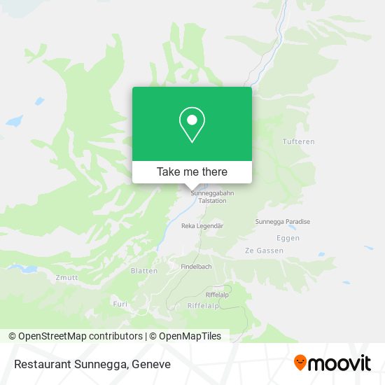 Restaurant Sunnegga map