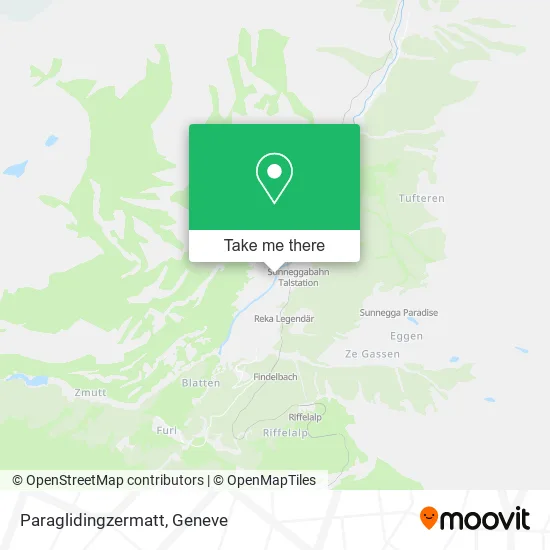 Paraglidingzermatt map