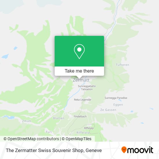 The Zermatter Swiss Souvenir Shop map