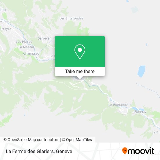 La Ferme des Glariers map