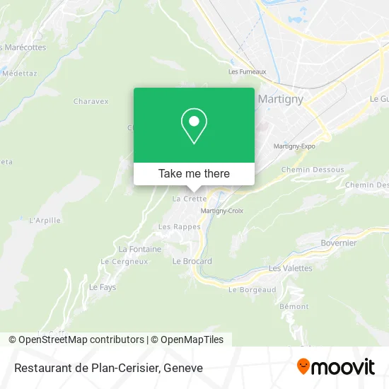 Restaurant de Plan-Cerisier map