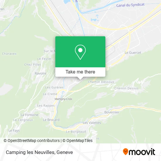 Camping les Neuvilles map
