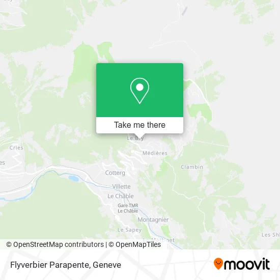 Flyverbier Parapente map