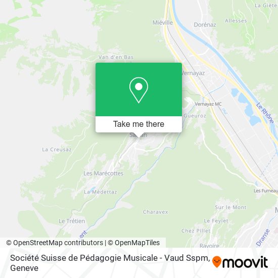Société Suisse de Pédagogie Musicale - Vaud Sspm map