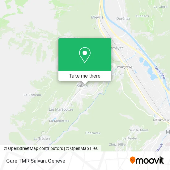 Gare TMR Salvan map
